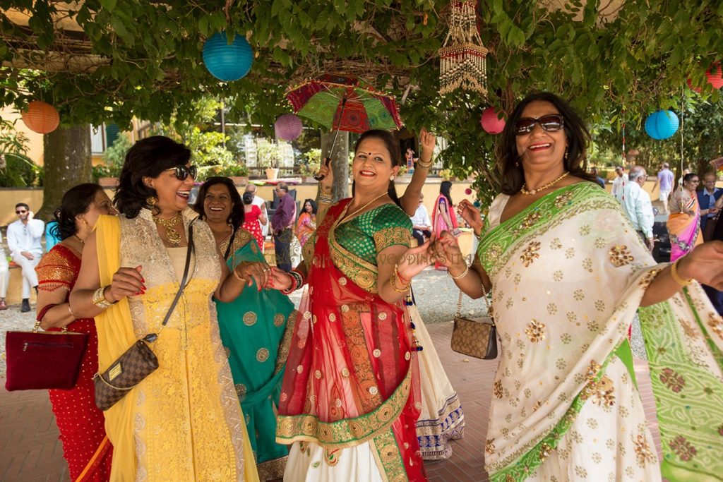 indian guests at sangeet pre wedding events in tuscany 1024x683 - Hindu pre-wedding events in a Majestic villa in Tuscany