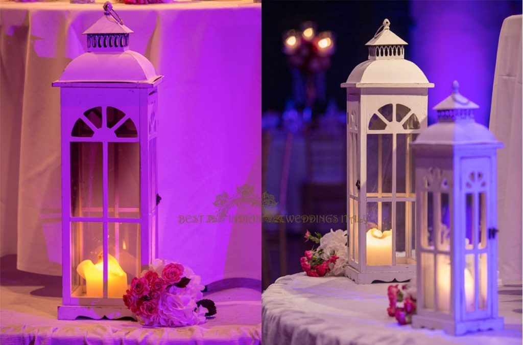 lanterns as reception wedding decor in a private villa in tuscany 1024x675 - Symbolic white dress wedding ceremony in Tuscany