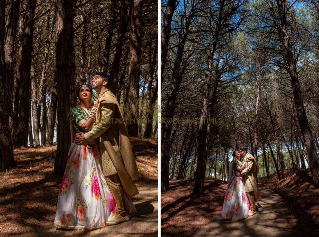 hindu beach wedding italy paestum couple 1024x763 - Romantic Indian beach wedding in Paestum, Italy