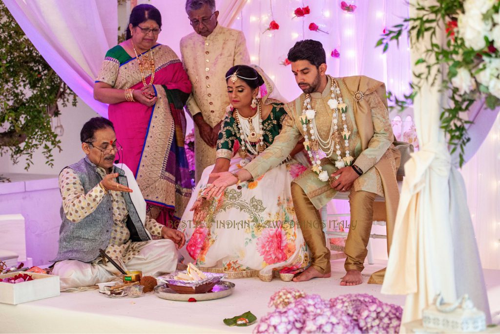 hindu wedding in Italy 27 1024x683 - Romantic Indian beach wedding in Paestum, Italy