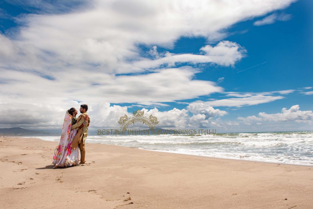 hindu wedding italy 27 1024x683 - Romantic Indian beach wedding in Paestum, Italy