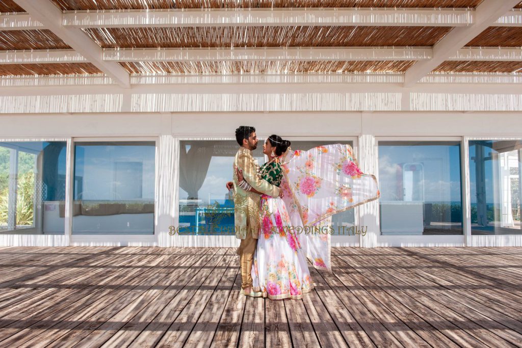 hindu wedding italy 32 1024x683 - Romantic Indian beach wedding in Paestum, Italy