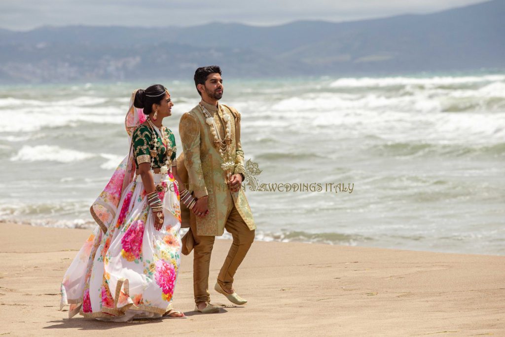 hindu wedding italy paestum 1024x683 - Romantic Indian beach wedding in Paestum, Italy