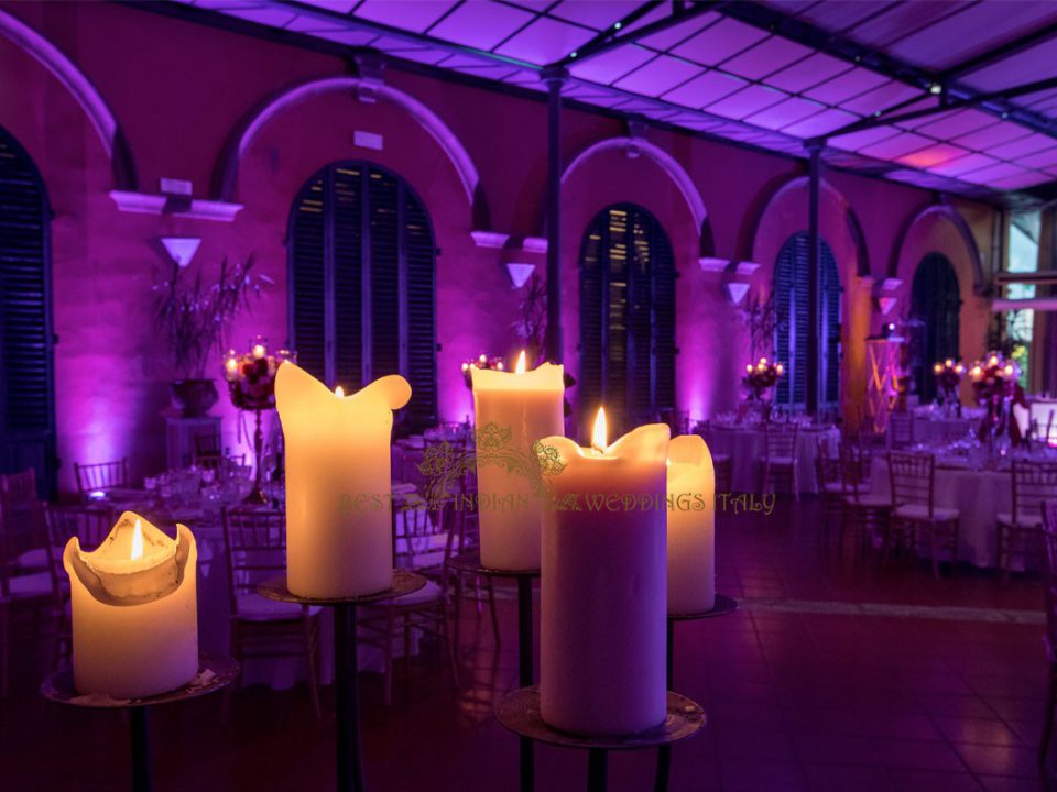 light decor hall indian wedding italy 960x720 - Light decor