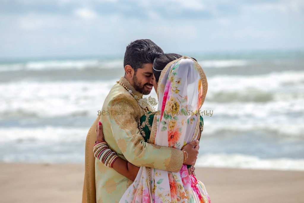 romantic indian wedding italy 1024x683 - Romantic Indian beach wedding in Paestum, Italy