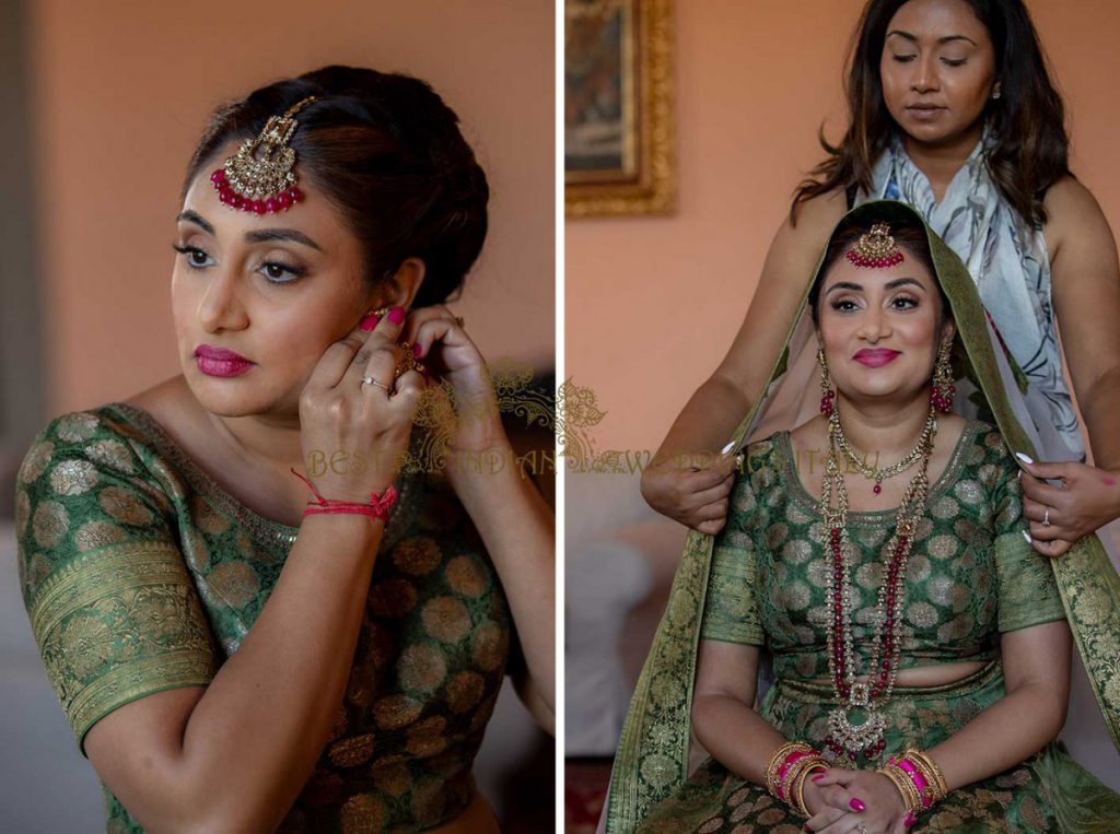 hindu wedding in Tuscany 03 1024x763 - Intimate Hindu wedding in Italy in white and green