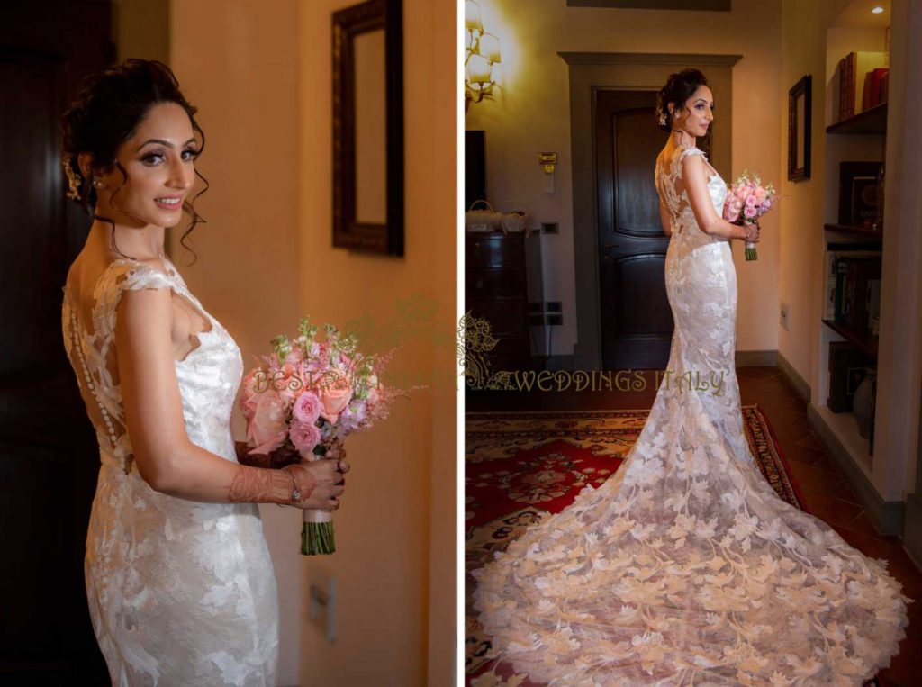 civil wedding italy bride getting ready 01 1024x763 - Glamorous legal wedding in Tuscany