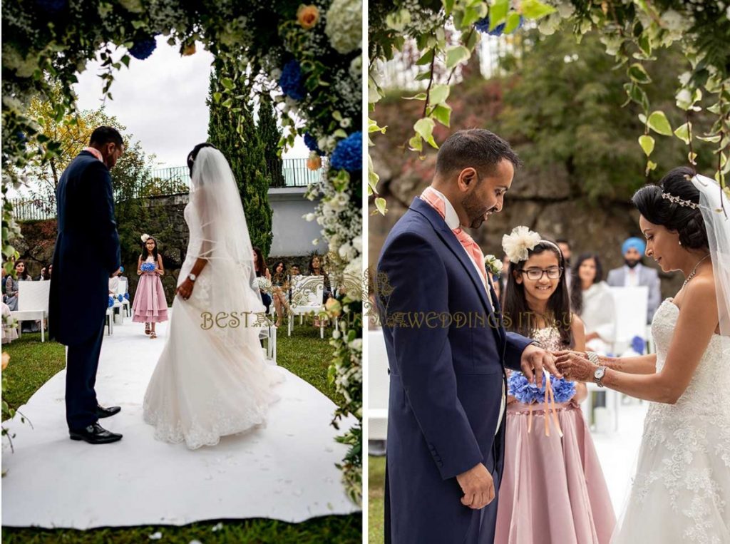 Indian couple civil wedding italy 1 1024x763 - Glamorous civil wedding in a classy resort in Tuscany