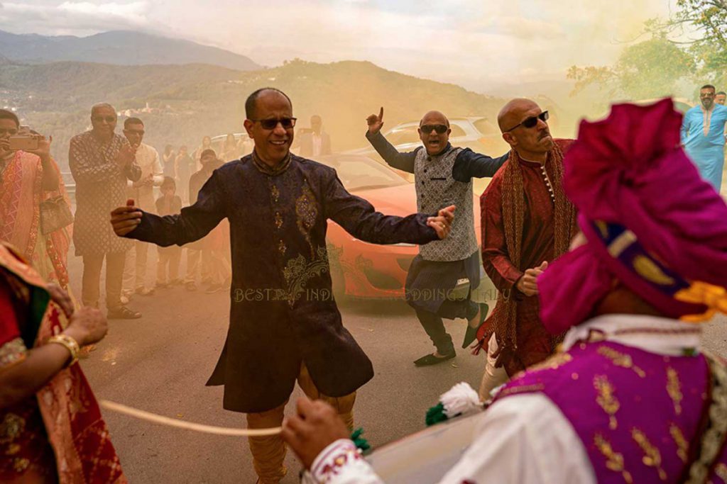 Indian wedding in Italy baraat 1024x683 - High level Hindu wedding in Tuscany