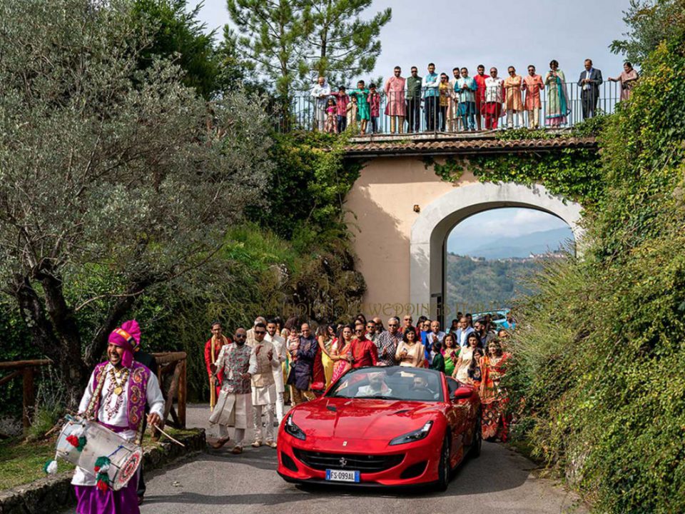 Indian wedding in Italy baraat parade 960x720 - Baraat in Italy