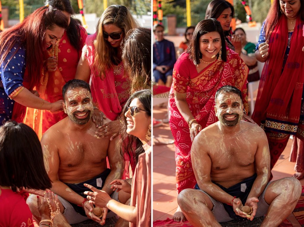 haldi ceremony hindu wedding italy 1024x764 - Pre-wedding Hindu functions in Tuscany, Italy