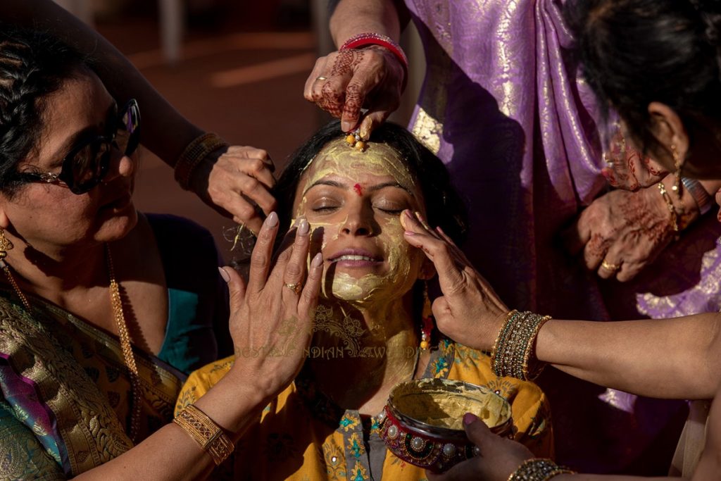 haldi in italy 1024x683 - Pre-wedding Hindu functions in Tuscany, Italy