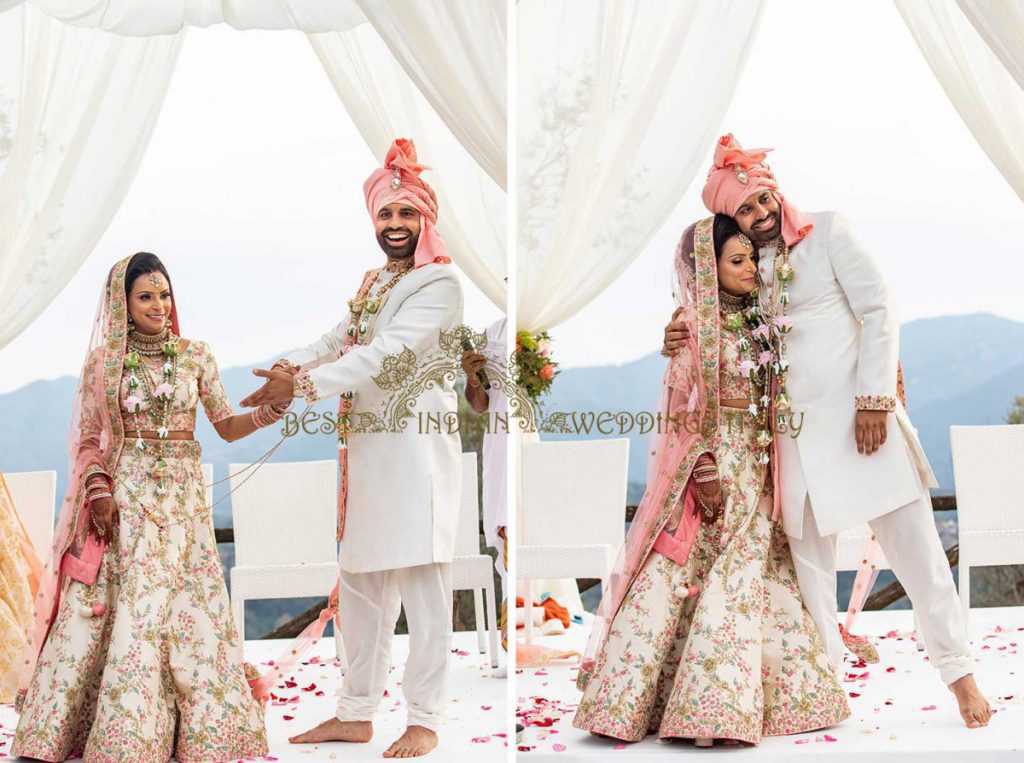 hindu wedding in Italy newlyweds 1024x763 - High level Hindu wedding in Tuscany