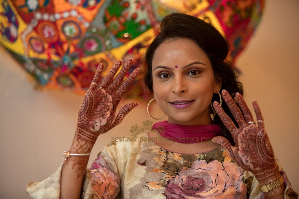 bridal mehndi in italy 1024x683 - Pre-wedding Hindu functions in Tuscany, Italy