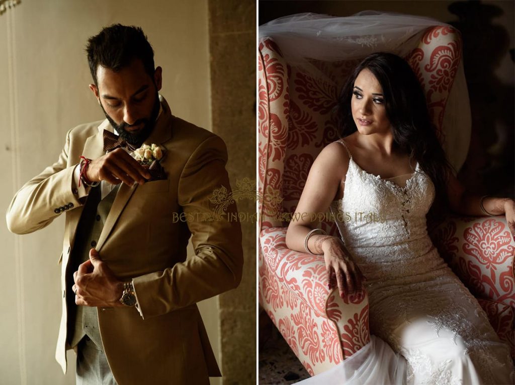 indian bride and groom at lake wedding in italy 1 1024x765 - Luxury Indian wedding on the lake in Italy