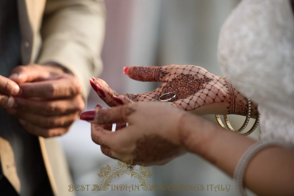 indian brides hand decorated with henna 1024x684 - Luxury Indian wedding on the lake in Italy