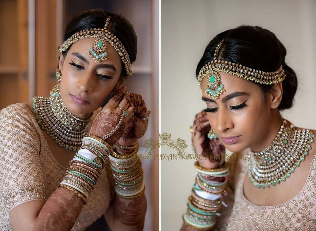 indian bride getting ready in italy 1024x749 - Breathtaking seaview wedding in Sorrento