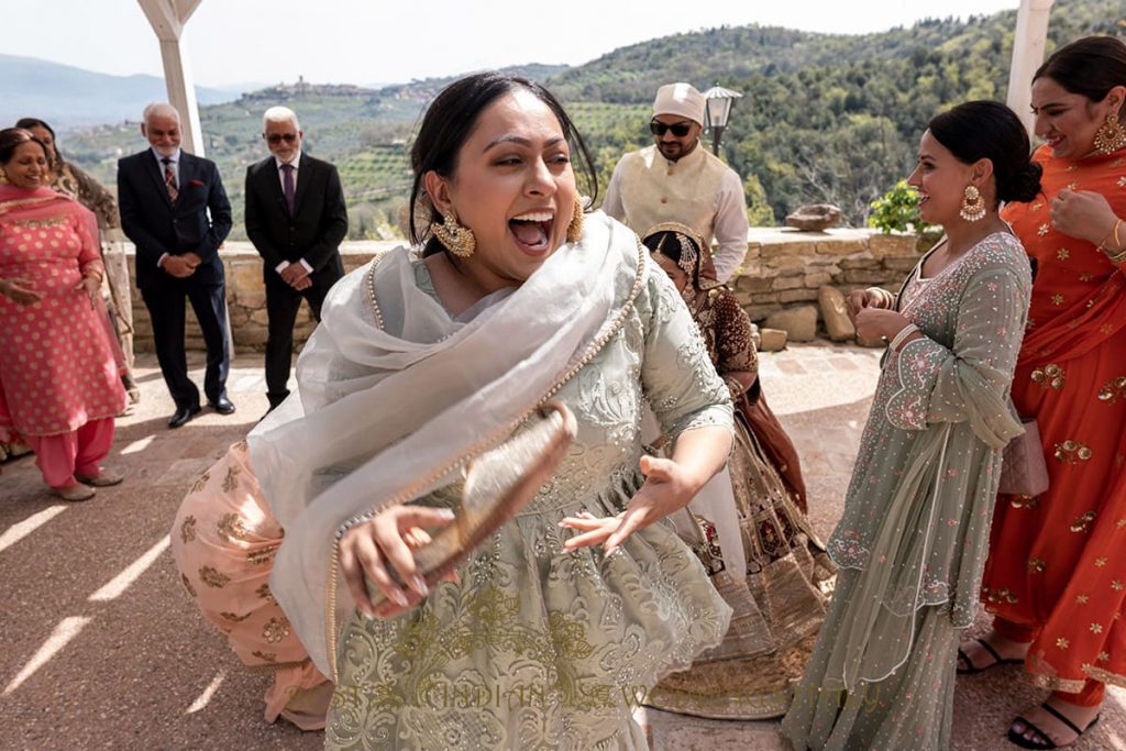 grooms shoe stoling 1024x683 - Fairy Tale Sikh wedding in an Italian castle in Umbria