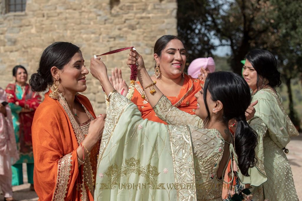 milni at sikh wedding ceremony in italy 1024x683 - Fairy Tale Sikh wedding in an Italian castle in Umbria