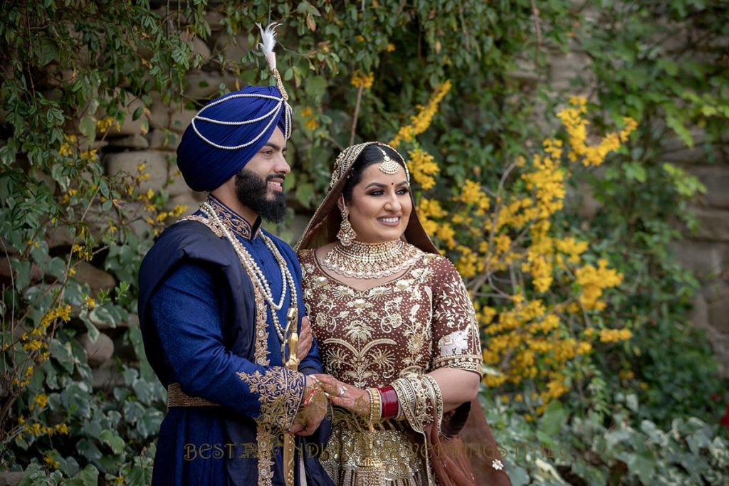 sikh bride and groom at their photoshoot 1024x683 - Fairy Tale Sikh wedding in an Italian castle in Umbria