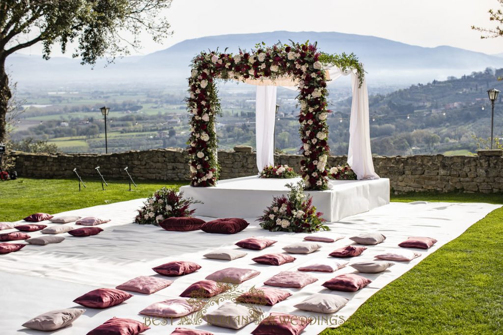 wedding decor for indian ceremony in italy 1024x683 - Fairy Tale Sikh wedding in an Italian castle in Umbria