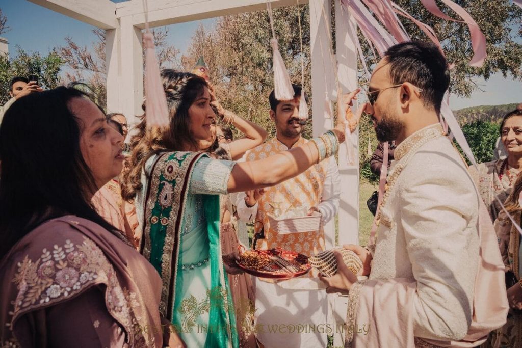 hindu wedding rituals italy 1024x683 - Beautiful seaside Indian wedding in Southern Italy