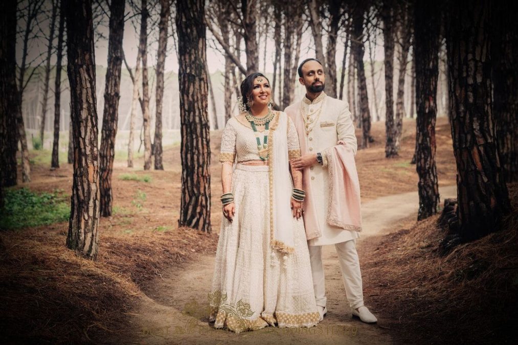 wedding photo for indian couple in italy