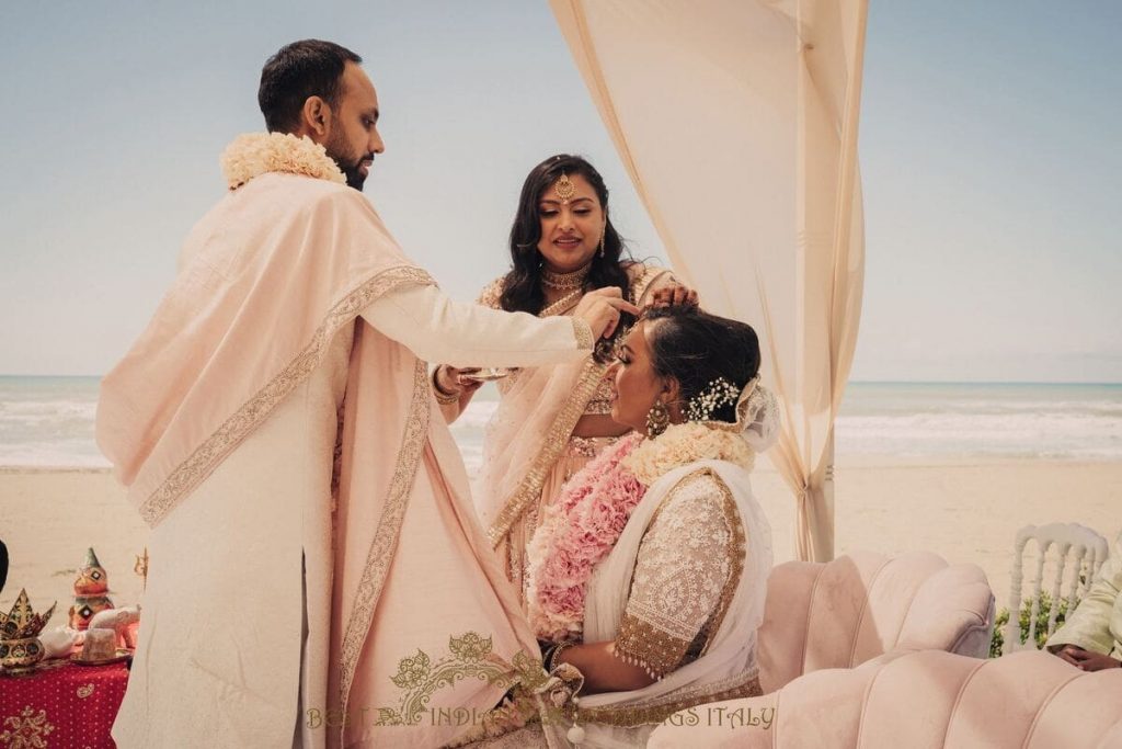 sindor hindu wedding italy 1024x683 - Beautiful seaside Indian wedding in Southern Italy