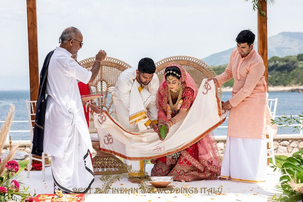 hindu wedding ceremony on the sea in sorrento 1024x683 - Tamil and Gujarati Hindu wedding on the Amalfi coast