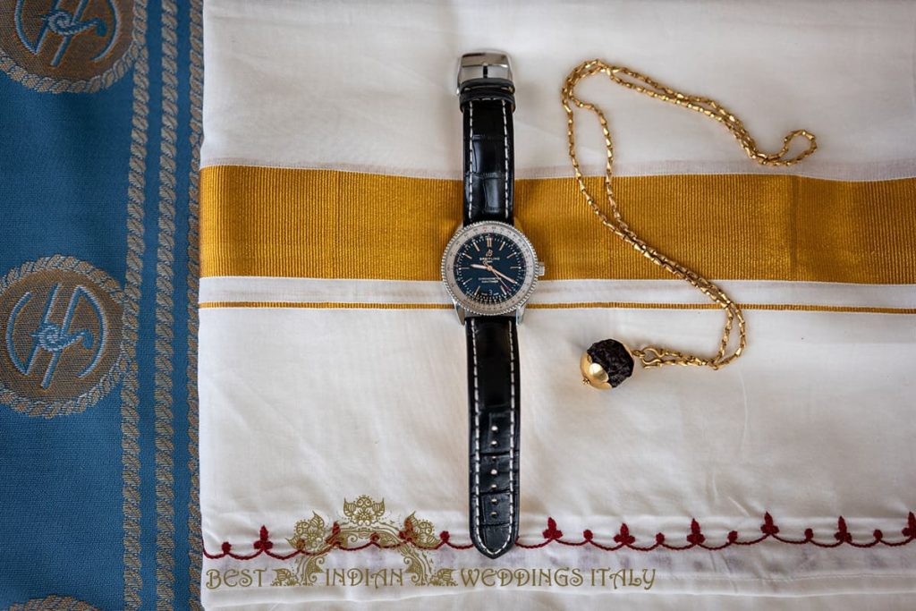 indian groom accessorize 1024x683 - Tamil and Gujarati Hindu wedding on the Amalfi coast