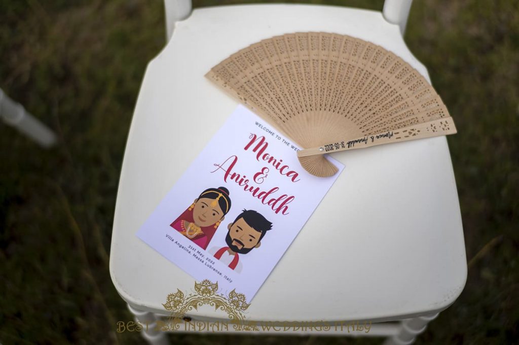 personalized props for hindu wedding in sorrento 1024x680 - Tamil and Gujarati Hindu wedding on the Amalfi coast