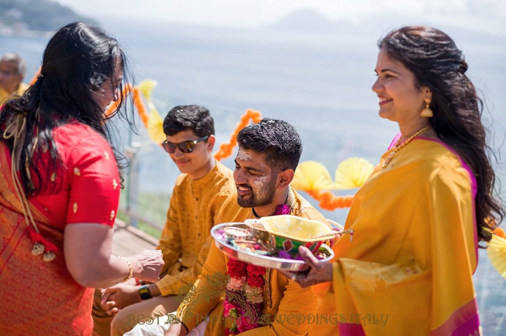 pithi on the amalfi coast for indian groom 1024x680 - Hindu pre-wedding events on the Sorrento coast