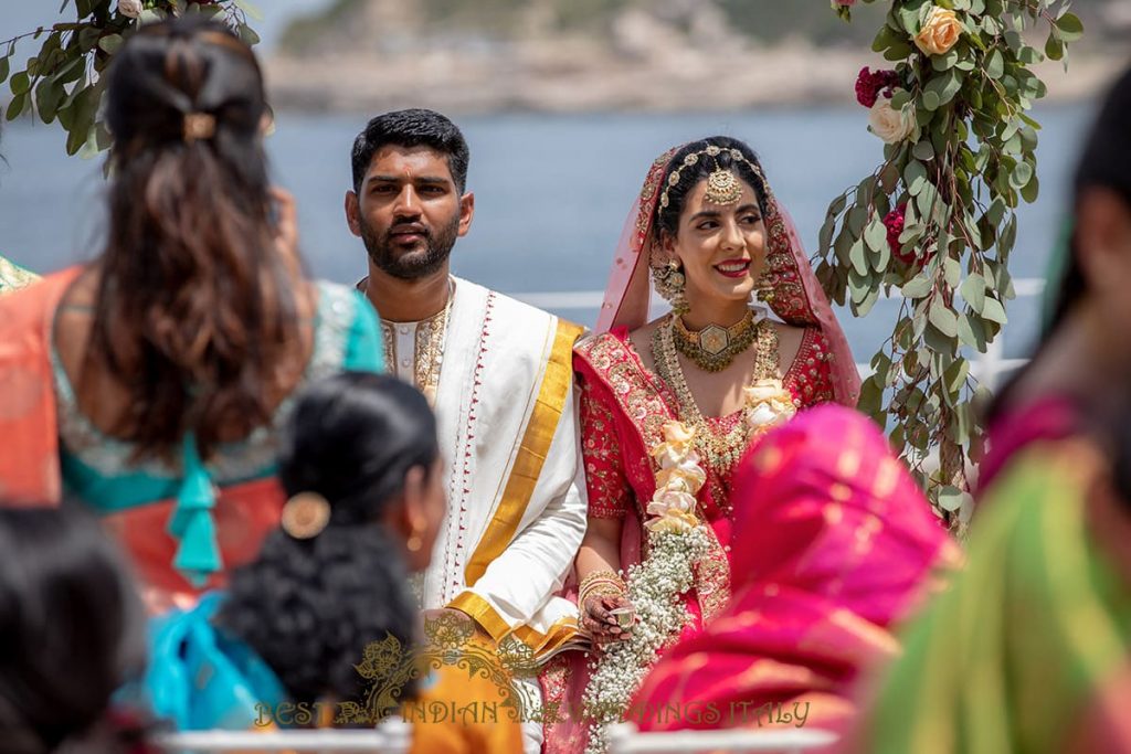 tamil wedding ceremony with swing in sorrento 1024x683 - Tamil and Gujarati Hindu wedding on the Amalfi coast