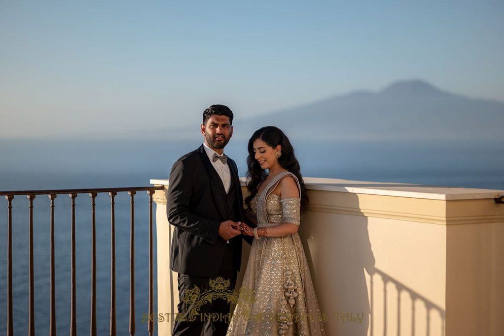 indian wedding reception outfit 1024x683 - Lemon themed civil wedding and reception on the Amalfi coast