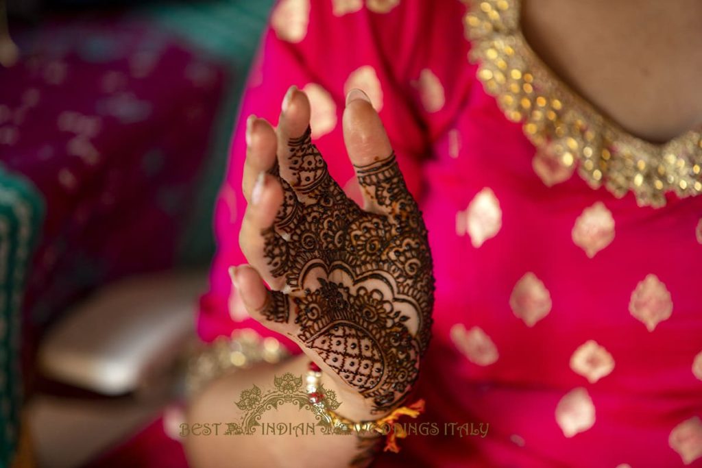 bridal mehndi italy 1024x683 - Traditional Sikh pre-wedding events in Tuscan Villa