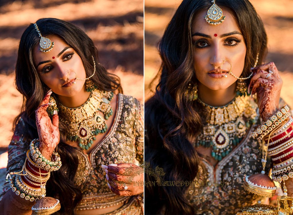 gorgeous bridal portrait 1024x753 - Mystical Sikh wedding in the woods of the Amalfi coast