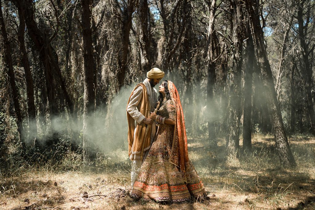 gorgeous sikh couple italy 1024x683 - Mystical Sikh wedding in the woods of the Amalfi coast