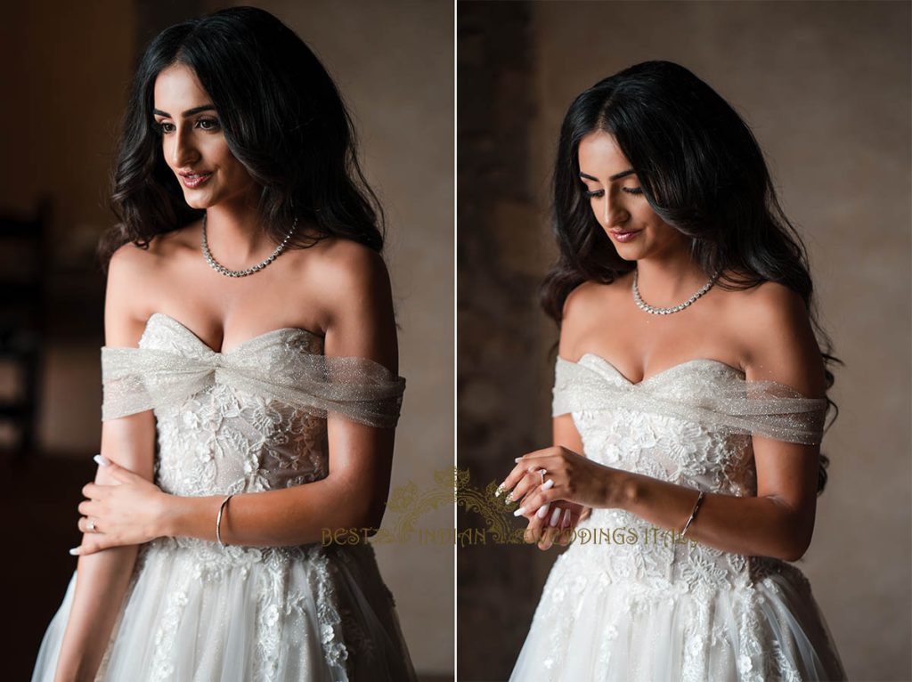 indian bride italy 1024x766 - Fairy tale symbolic wedding in an Italian castle overlooking the sea