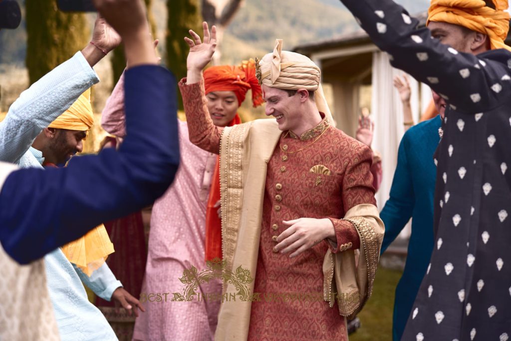 baraat tuscany 1024x683 - Fusion Marathi Hindu wedding in a panoramic Villa in Tuscany