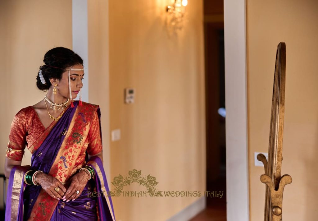 beautiful marathi bride italy 1024x711 - Fusion Marathi Hindu wedding in a panoramic Villa in Tuscany