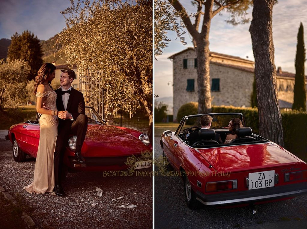 elegant indian couple italy 1024x764 - Fusion Marathi Hindu wedding in a panoramic Villa in Tuscany