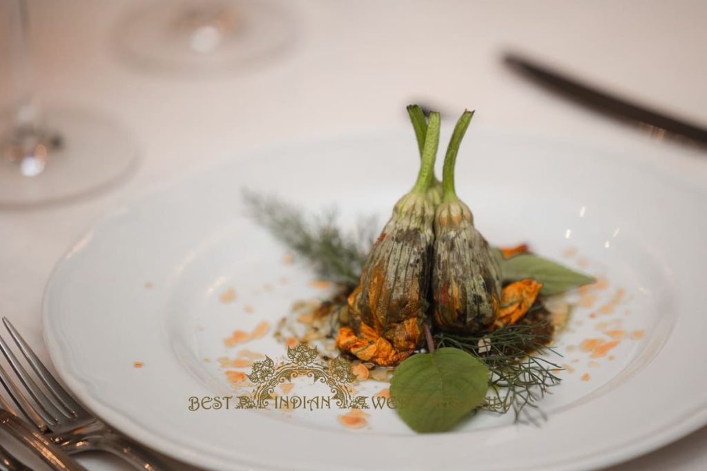 italian vegetarian dish for wedding 1024x683 - Intimate civil wedding in Italy among the vineyards