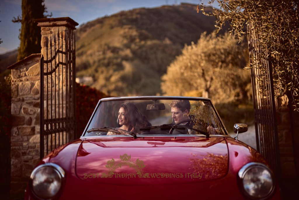 romantic wedding photo in italy 1024x683 - Fusion Marathi Hindu wedding in a panoramic Villa in Tuscany