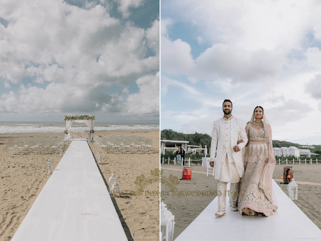 beach wedding italy 1024x768 - 4-days Indian beach wedding celebrations in Italy