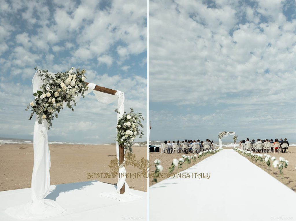 civil wedding on the beach 1024x764 - 4-days Indian beach wedding celebrations in Italy