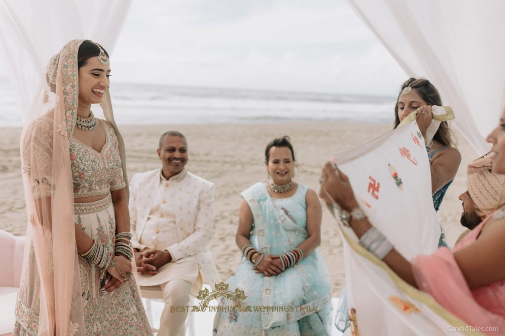 hindu wedding ceremony on the sea 1024x683 - 4-days Indian beach wedding celebrations in Italy