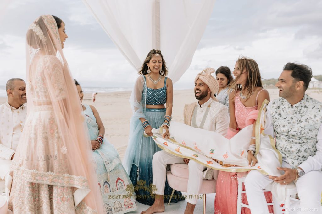 indian beach ceremony italy 1024x683 - 4-days Indian beach wedding celebrations in Italy