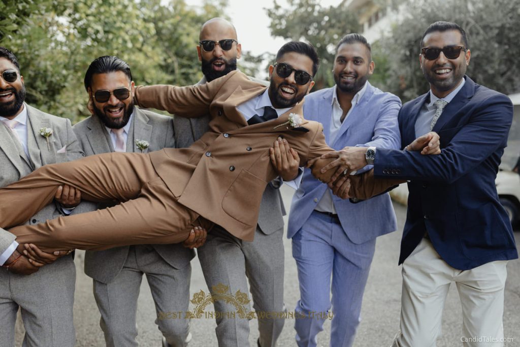 indian groom in italy 1024x683 - 4-days Indian beach wedding celebrations in Italy