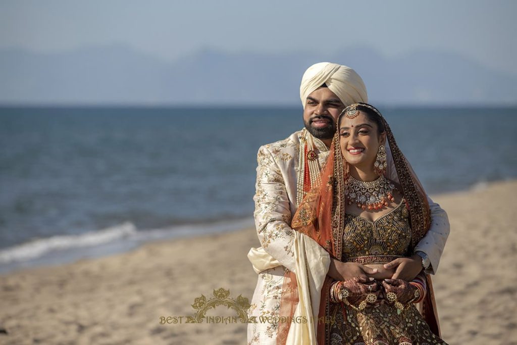 beach wedding italy 1024x683 - Outdoor Sikh wedding ceremony in Italy