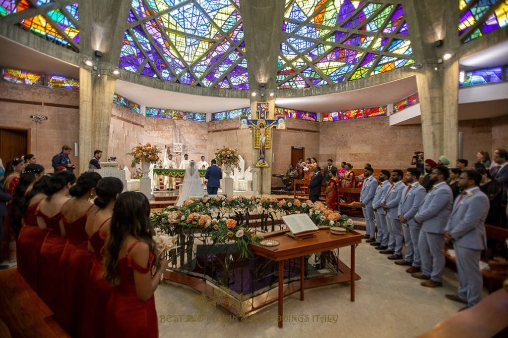 catholic tamil church wedding italy 1024x683 - Tamil Catholic wedding in Italy